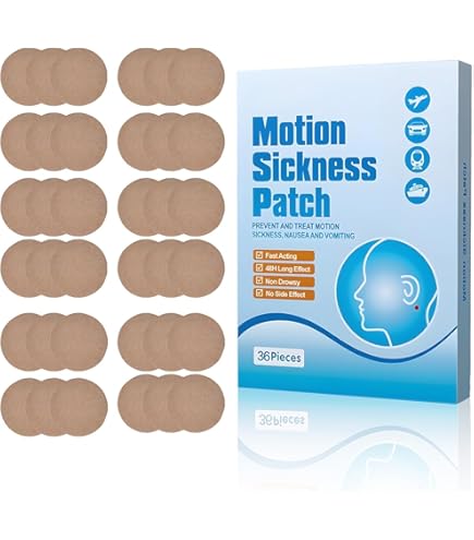 MQ 14ct Motion Sickness Patches Non Drowsy, Sea Sickness Patch